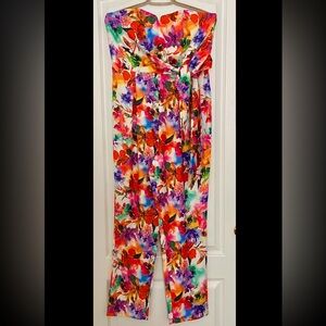 Mustard Seed Vibrant Floral Jumpsuit